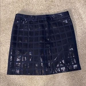 Blue mini pencil skirt